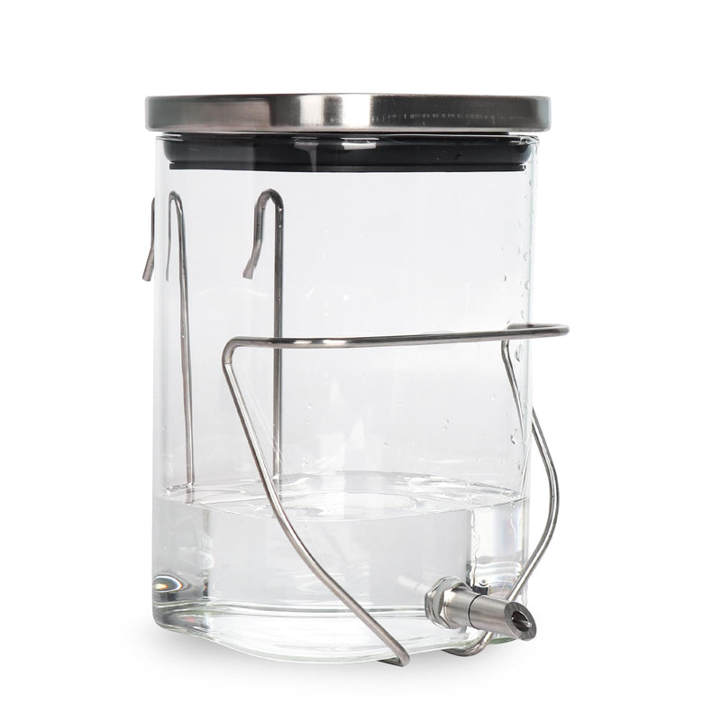 Rabbit Water Bottle, Guinea Pig No Drip Glass Water Dispenser Hanging on The Cage, Suitable for Ferrets, Hamsters, Guinea Pigs, Rats, Chinchillas - PawsPlanet Australia