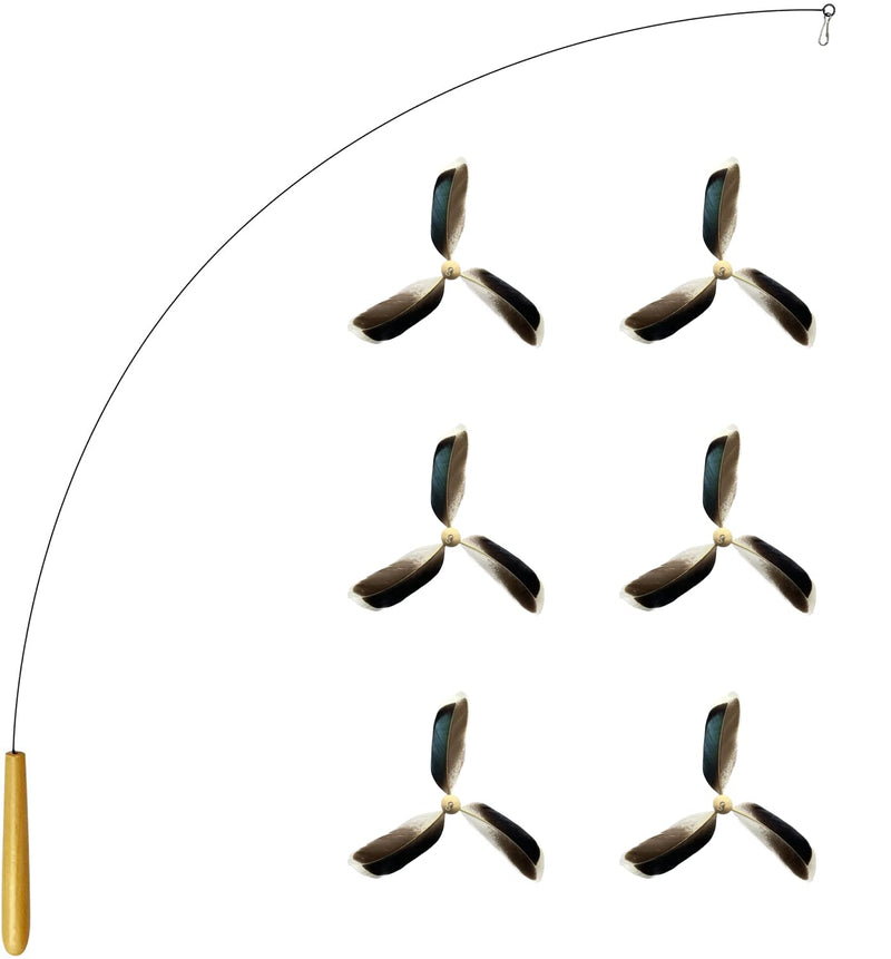 Feather Propeller Cat Toy Kitten Toys Interactive Cat Toys for Indoor Cats - PawsPlanet Australia