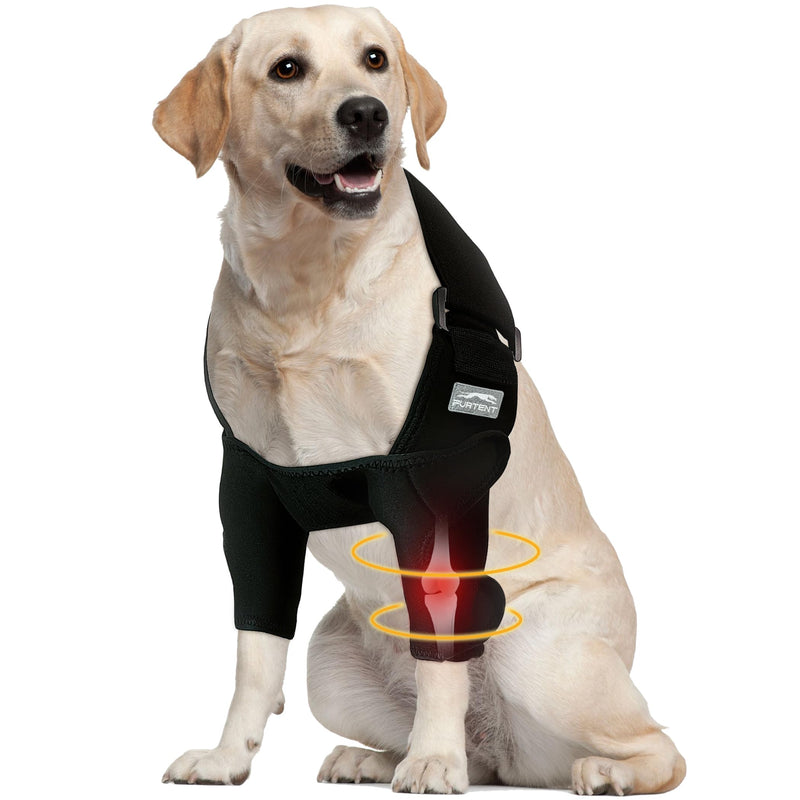 Dog Elbow Protector for Pet Elbow Dysplasia, Shoulder Dislocation - Offers Elbow Support, Dog Recovery Suit Taper Collar Alternative, Helps Wound Healing, Prevents Licking and Biting, XXL Both Legs - PawsPlanet Australia