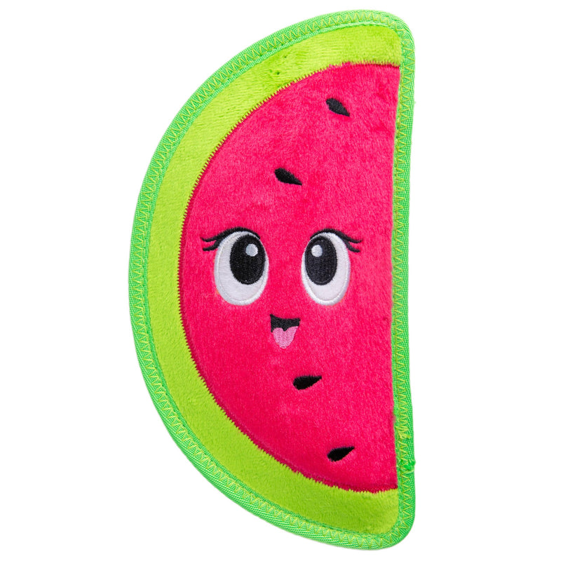 Outward Hound Tough Skinz Durable Squeaky Dog Toy with Two Tough Layers, Watermelon, Red, Medium - PawsPlanet Australia