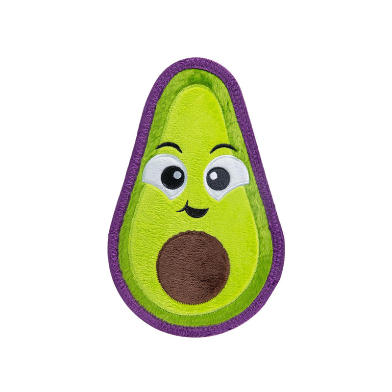 Outward Hound Tough Skinz Durable Squeaky Dog Toy with Two Tough Layers, Avocado, Green, Medium - PawsPlanet Australia