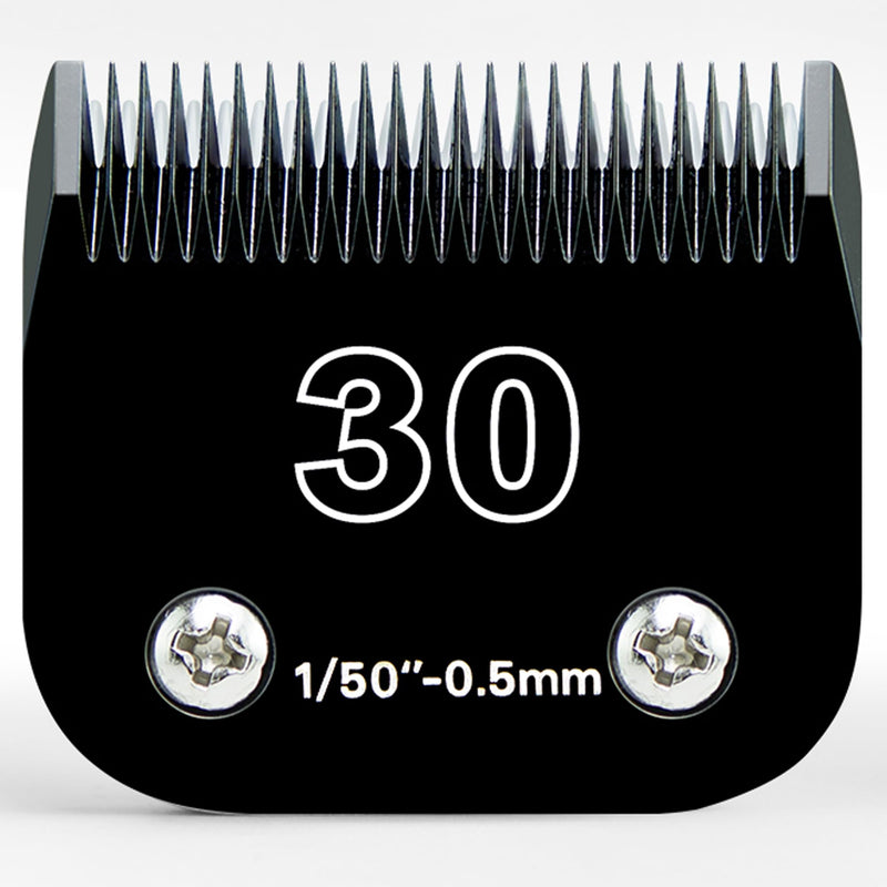 30 Detachable Dog Grooming Clipper Replacement Blades,Compatible with Andis Cut Length 1/50"(0.5mm),Compatible with Oster A5, Wahl KM Series Clippers, Made of Ceramic & Stainless Steel Blade - PawsPlanet Australia
