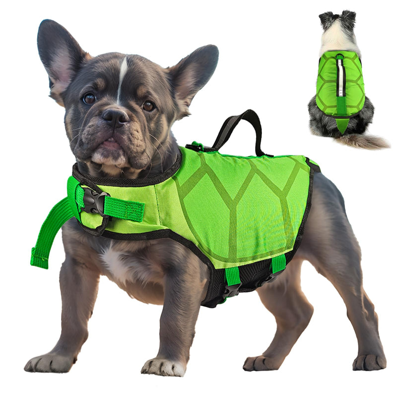 Dog Life Jacket, Lightweight Dog Life Vest for Swimming Boating, Adjustable Life Jackets for Small Medium Large Dogs, Reflective Dog Swimming Vest with Rescue Handle(Small) - PawsPlanet Australia