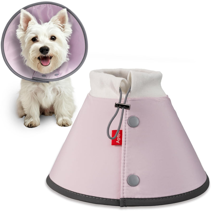 Agape Soft Dog Cone for Small Dogs & Cats, Comfy Dog Recovery Collar After Surgery, Adjustable E Collar Alternative to Stop Licking, Protective Elizabethan Collar for Pup&Kitty, Comfortable Dog Cones Pink (Small Dogs Cone) M (Neck:9.5"-13.5") - PawsPlanet Australia