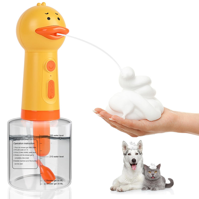 Electric Foaming Shampoo Dispenser for Dog and Cat Bathing, Rechargeable Soap Foaming Machine for Pet Bathing, Bathroom, Kitchen Sink, Toilet Cleaning - PawsPlanet Australia