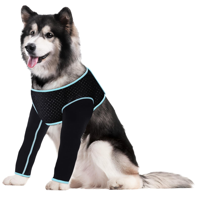 Recovery Sleeve for Dogs, Both Front Legs Protection After Surgery, Dog Leg Sleeve to Stop Licking, Bite and Keep Dry, Waterproof Abrasion Resistant Dog Recovery Sleeve (XXL) - PawsPlanet Australia