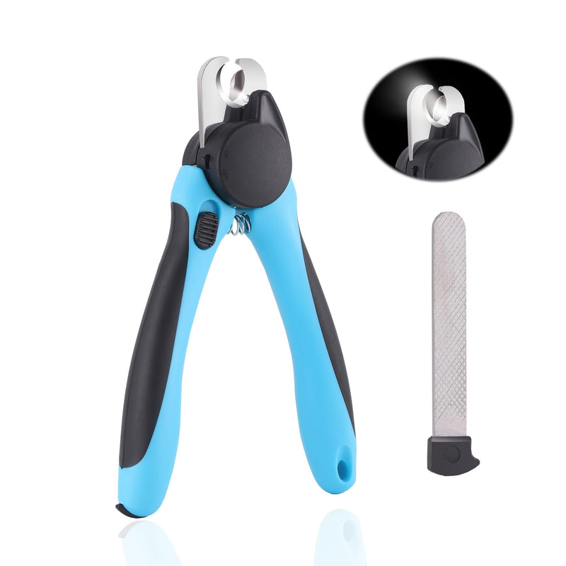 WIGERLON Dog Nail Clippers with Light,Pet Nail Clippers for Large Dog or cat,Dog Nail Trimmers with Quick Sensor Light - PawsPlanet Australia