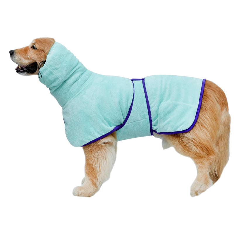 LovinPet Dog Bathrobe Towel, Premium Absorbent Microfiber Robe for After Bath Warm Keeping for Dogs Cats Bath Robe Towel, Quick Drying and Moisture Absorption to Prevent Pet Hair Loss,XL,Blue XL Blue - PawsPlanet Australia