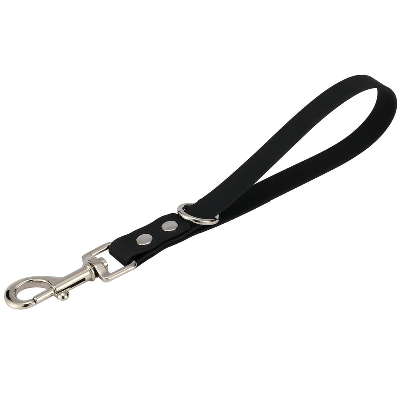 Short Dog Leash - 9 Inch Dog Leash Heavy Duty Traffic Leash for Dogs Short Leash for Dog Training Control, Waterproof PVC Dog Training Leashes Dog Grab Tab Dog Short Leash (Black, 9'') 9'' Black - PawsPlanet Australia