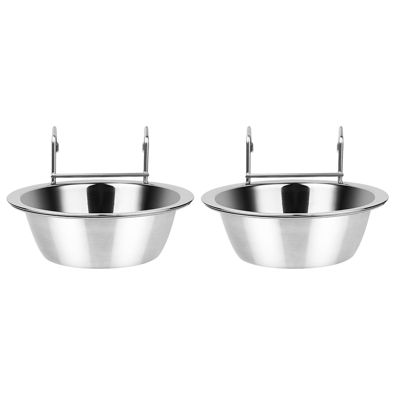 2PCS Hanging Dog Bowls for Kennel Outside or Inside, 8oz Stainless Steel Dog Crate Water Bowl No Spill, Dog feeder Food holder Puppy Bowls for Small Dog Crate,Dog Cage Dog Kennel Accessories - PawsPlanet Australia