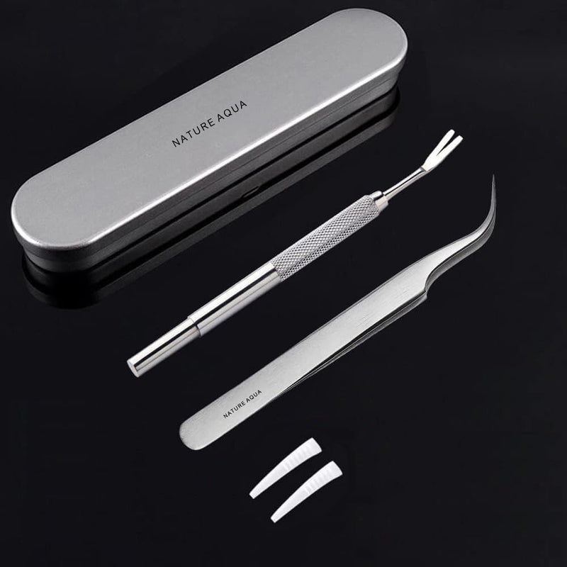 Tick Remover, Tick Removal Tool, Stainless Steel Tick Remover Tool for Dogs/Humans/Cats/Horses, Professional Foam Inserts Tick Remover Set- Includes Tick Tweezers, Tick Fork, Handy Tin, Manual (1 Set) - PawsPlanet Australia