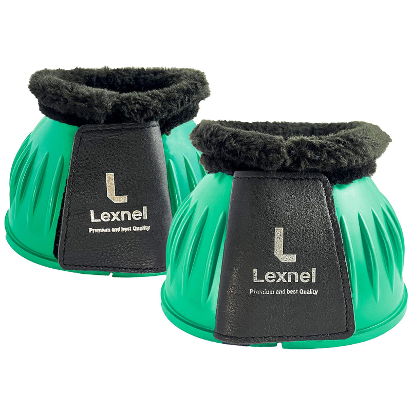 Rubber Bell Boots, Durable Bell Boots for Horse – Superior Hoof Protection and Comfort 1 Pair (Green, Large) Green - PawsPlanet Australia