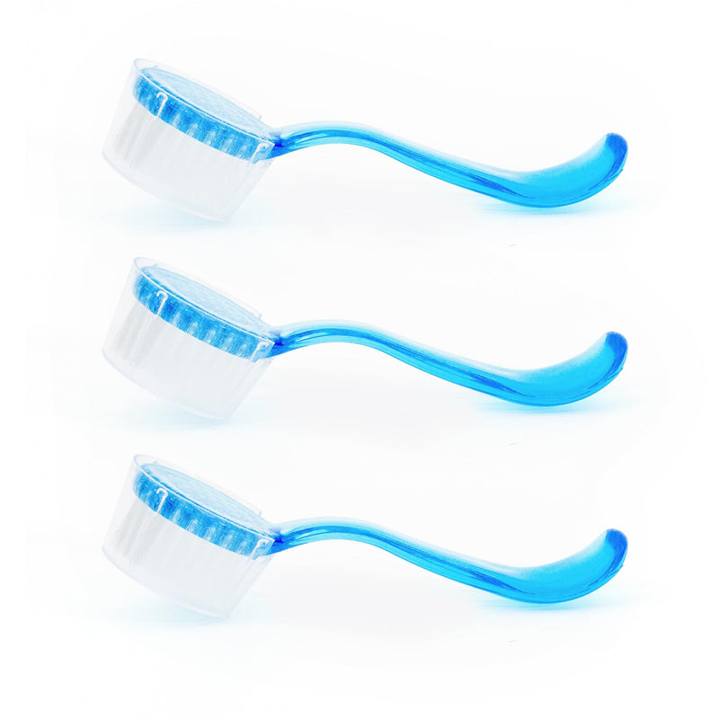 3 Pck Hamster Bath Brush, Reptile Cleaning Supplies,Massage Combs for Hedgehog Turtle blue - PawsPlanet Australia