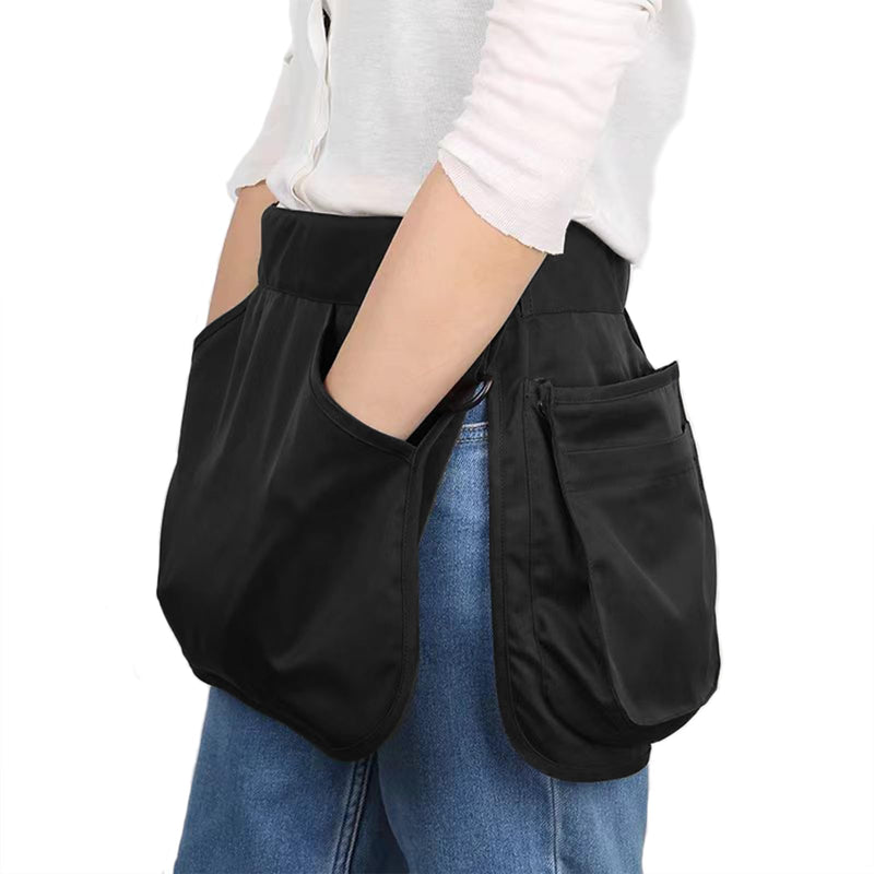 Detachable Dog Trainer Treat Pouch, Large Pet Training Waist Apron with Zipper Bag, Adjustable Dog Treat Training Pocket with Belt, Hands Free & Easy to Use, (1 Small Pocket + 1 Apron)