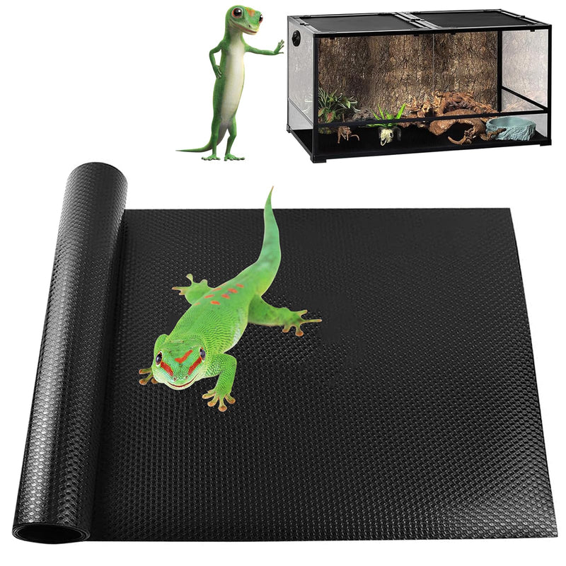 Bearded Dragon Tank Accessories, Non-Adhesive Reptile Carpet Bedding Substrate for Terrarium, Reptile Mat Terrarium Liner Tank Flooring for Leopard Gecko, Snake, Lizard and Tortoise, 18x40 in 18x40 inch - PawsPlanet Australia