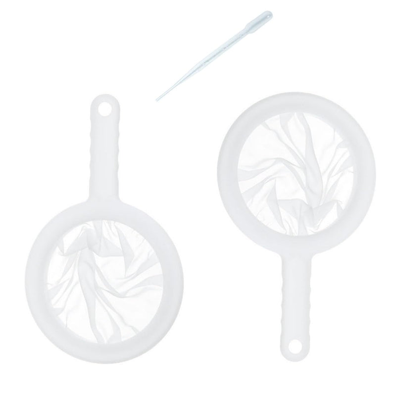 Aquarium Baby Brine Shrimp Sieve Eggshell Separator Artemia Collecting Net Kit 80 Mesh 200 Mesh for Brine Shrimp Hatchery 80，200 mesh - PawsPlanet Australia