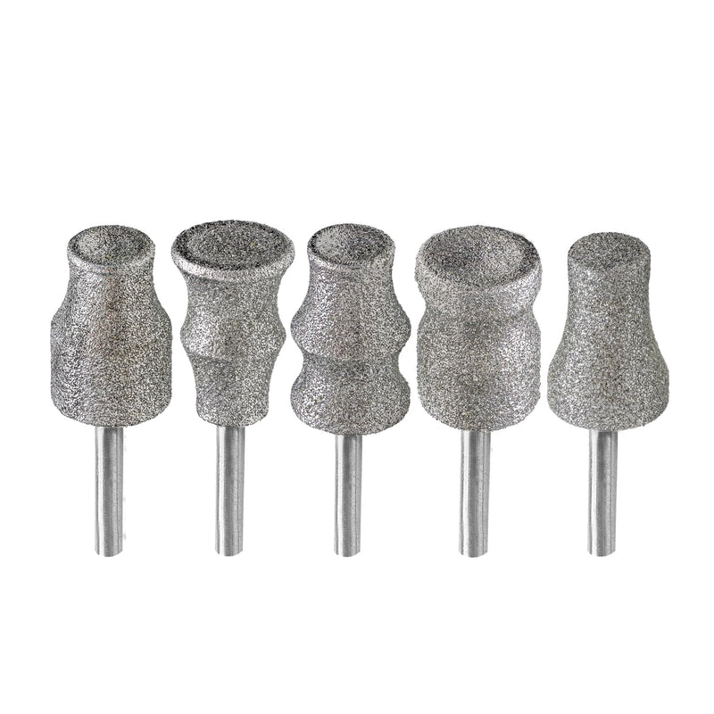 Diamond Rotary Pet Nail Grinder Bits Dog Nail Grinder Replacement Head -5PCS 1/8" Replacement Grinder Wheel for Animals Nail Care(Mixed) Set 1(5pcs) - PawsPlanet Australia