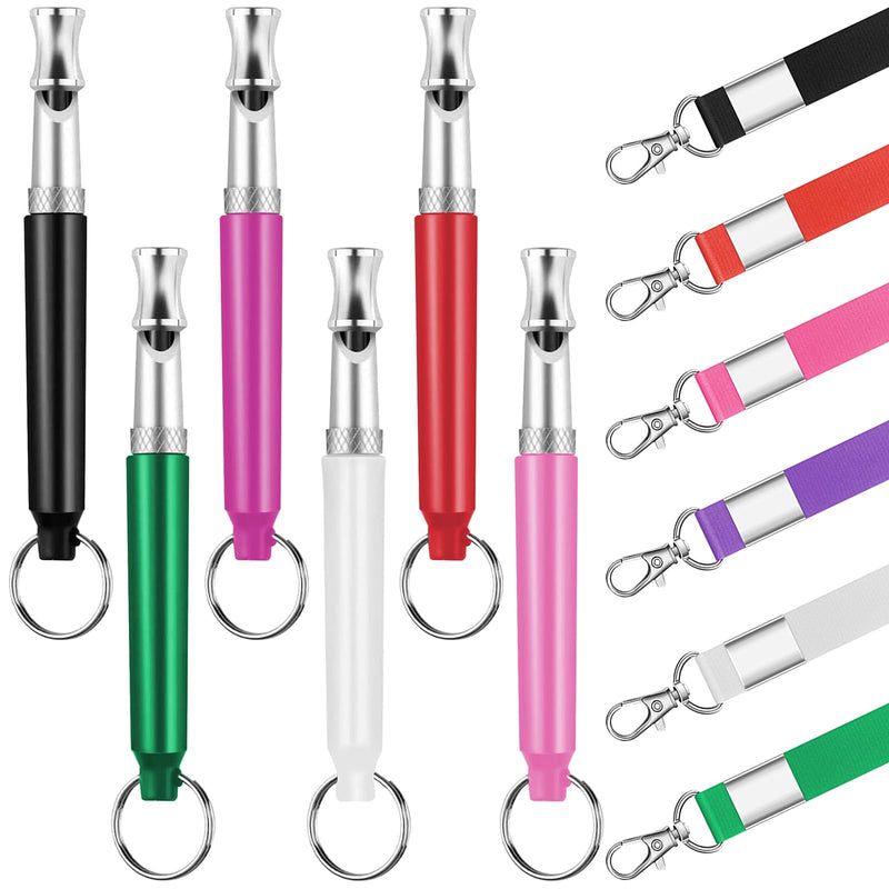 6 Pack Dog Whistle with Lanyard Stop Neighbors Dog from Barking Adjustable Ultrasonic Silent Dog Whistle Professional Dog Training Whistles for Dog Daily Training Colorful - PawsPlanet Australia