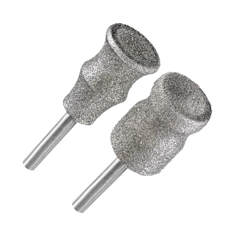 BGTEC Diamond Rotary Pet Nail Grinder Bits Dog Nail Grinder Replacement Head -2PCS 1/8" Replacement Grinder Wheel for Animals Nail Care (B+D) - PawsPlanet Australia