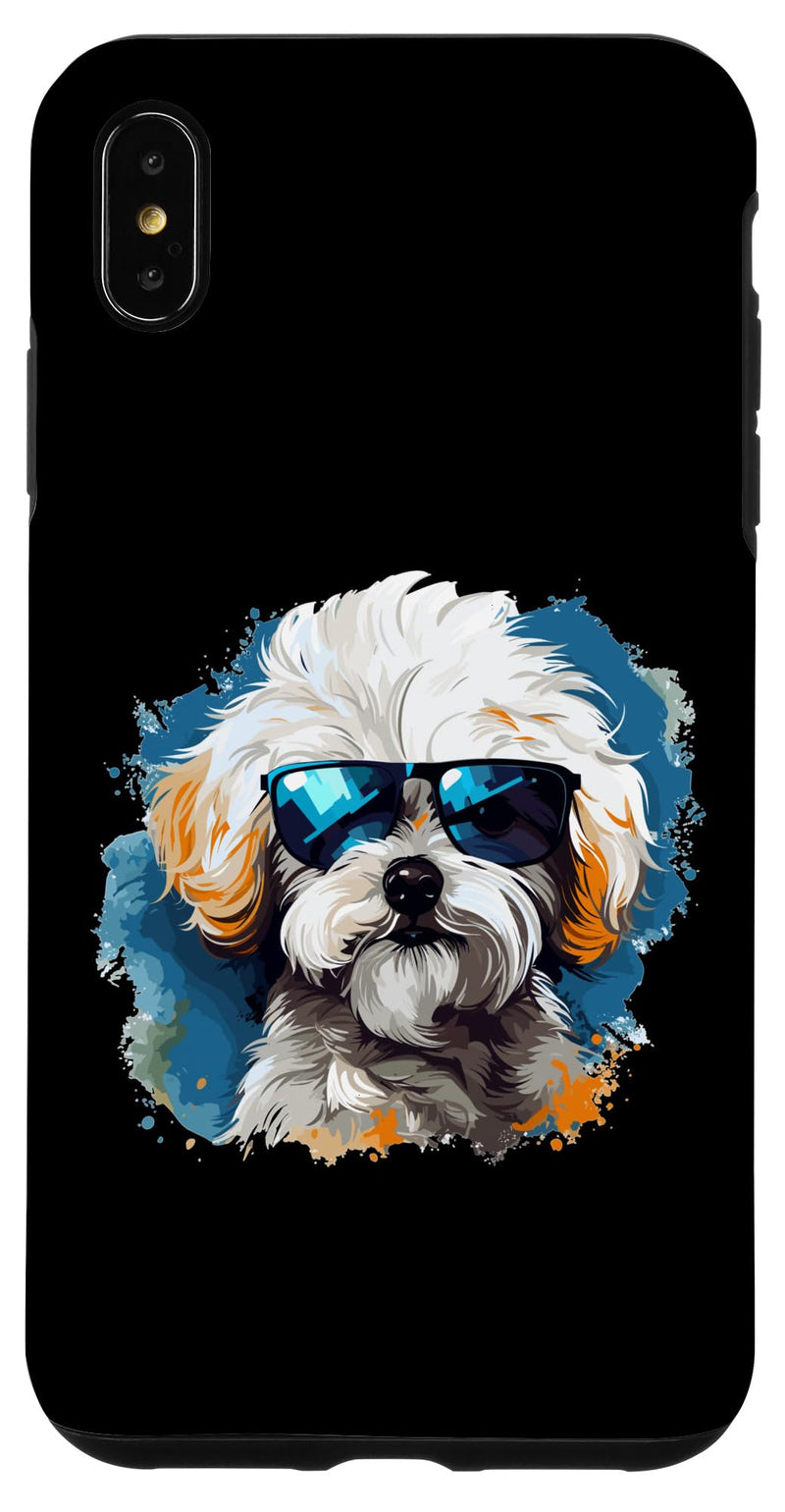 iPhone Xs Max Maltipoo Dog Breed Pet with Sunglasses Case iPhone XS Max - PawsPlanet Australia