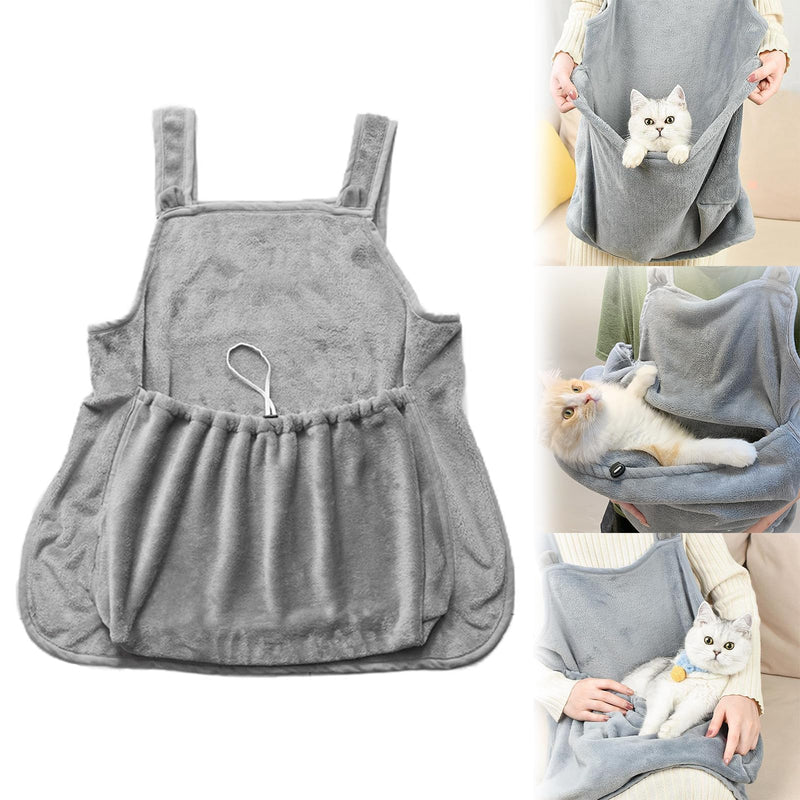 Adjustable Cat Apron Carrier with Holes Pet Carrier Sleeping Bag Pet Carrier Sling Cat Carrier Bag Cat Carrier Pouch for Small Sized Animals (B) B - PawsPlanet Australia