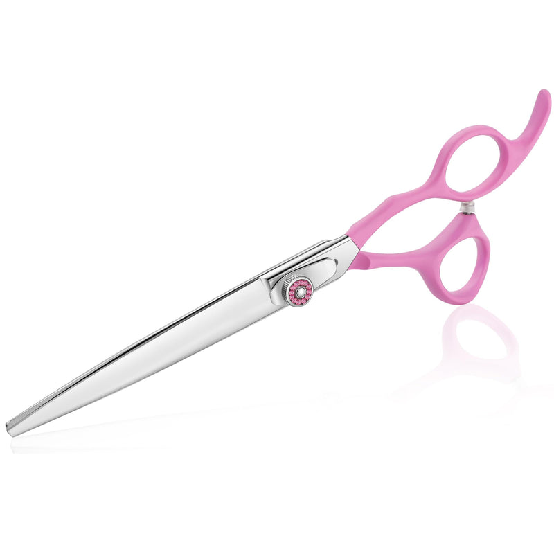 7" Dog Grooming Scissors for Grooming Face and Paws Safety Shears Trimming Cutting Shears for Dog Cat Pet Grooming Pink 7" Cutter - PawsPlanet Australia
