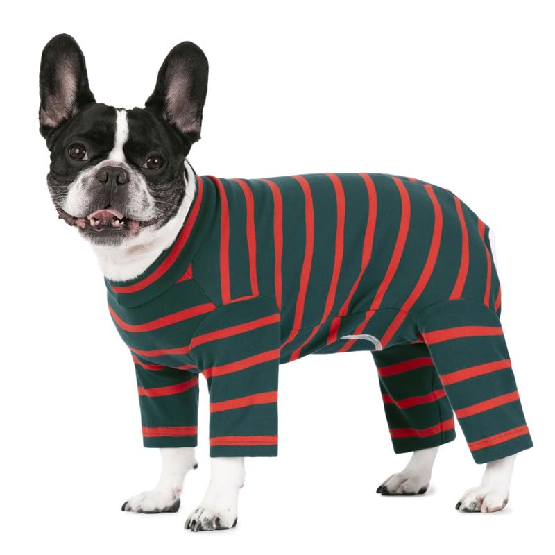 Dog Surgery Recovery Suit for Male/Female, Post Surgery Dog Shirt, After Surgery Dog Bodysuit, E-Collar & Cone Alternative Surgical Clothes, Anti-Licking Dog Snugly Onesie Medium Dark Green - PawsPlanet Australia