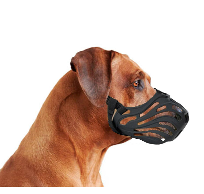 PetnBeyond Silicone Basket Dog Muzzle - for Small, Medium, and Large Dogs - Soft Cage Muzzle to Prevent Biting, Chewing, and Barking - for Grooming, Training - Breathable Humane (Large) - PawsPlanet Australia