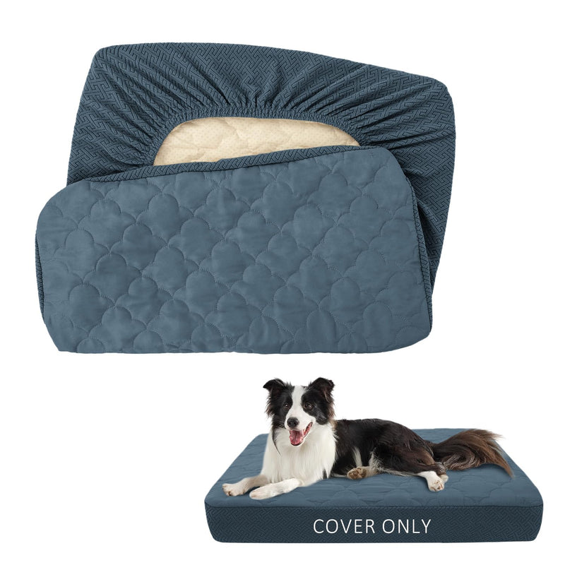 CHHKON Dog Bed Covers Replacement Washable Waterproof Pet Puppy Bed Cover for Dog(Blue,41x29x6 inch) 41x29x6 inch Blue - PawsPlanet Australia