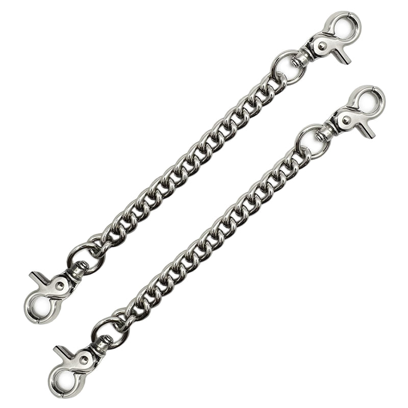 Dog Collar Safety Metal Chain Clip 2PCS, Prong Collar Backup Clips,Double Ended Backup Clasp,Harness Collar Connectors 8.3" DK0969-SV-2P - PawsPlanet Australia