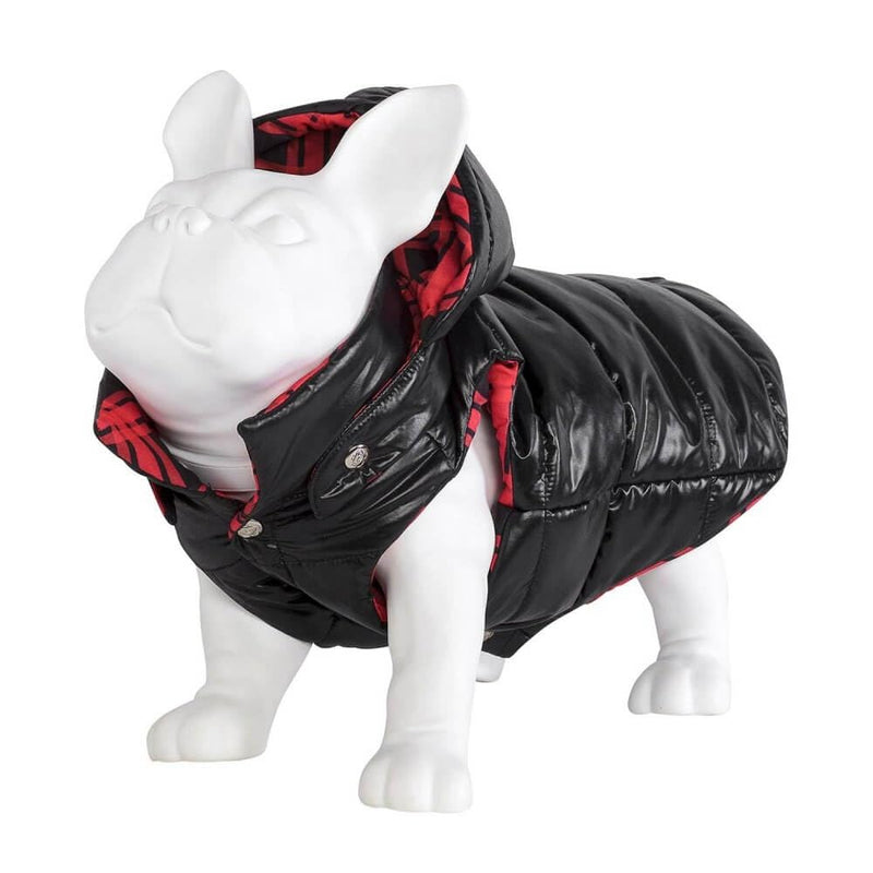 Ziggy Puffer Red Vest with Removable Hood Windproof Dog Winter Jacket Warm Dog Vest Cold Weather Pet Apparel for Small Medium Large Dogs (X-Large) X-Large - PawsPlanet Australia