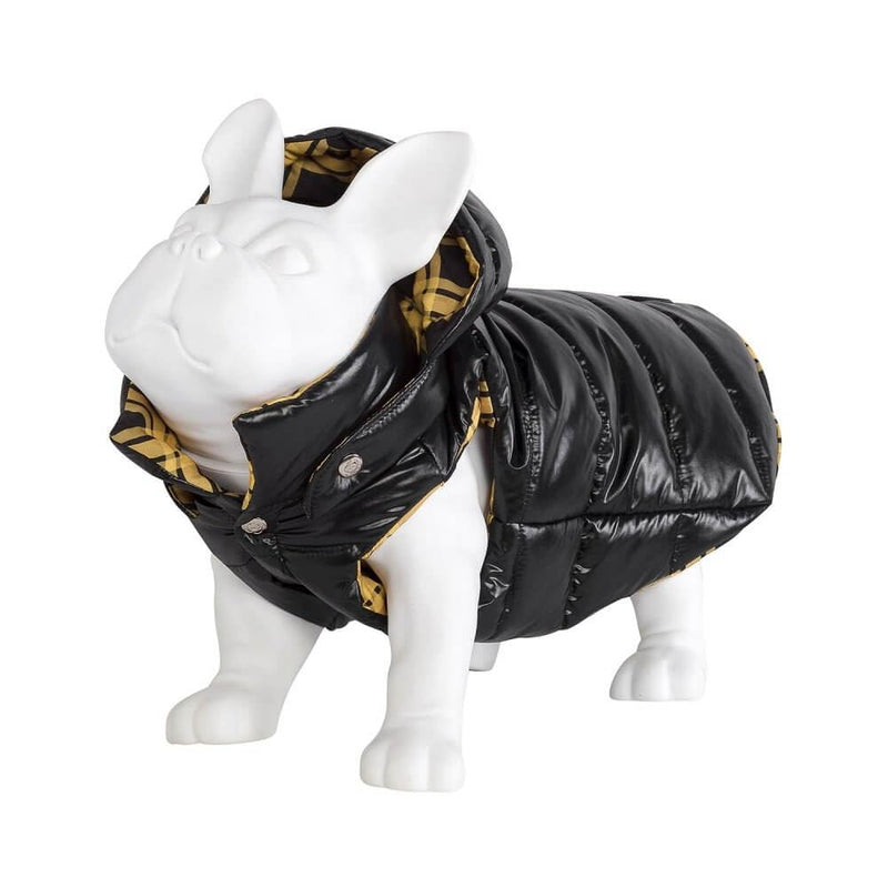 Ziggy Puffer Yellow Vest with Removable Hood Windproof Dog Winter Jacket, Warm Dog Vest Cold Weather, Pet Apparel for Small Medium Large Dogs (Large)