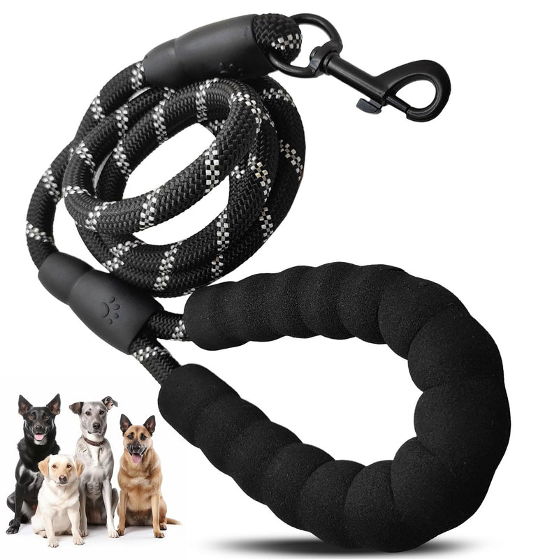 5 FT Dog Leash with Padded Handle and Reflective Rope Heavy-Duty Padded Leash for Small Medium and Large Dogs - PawsPlanet Australia