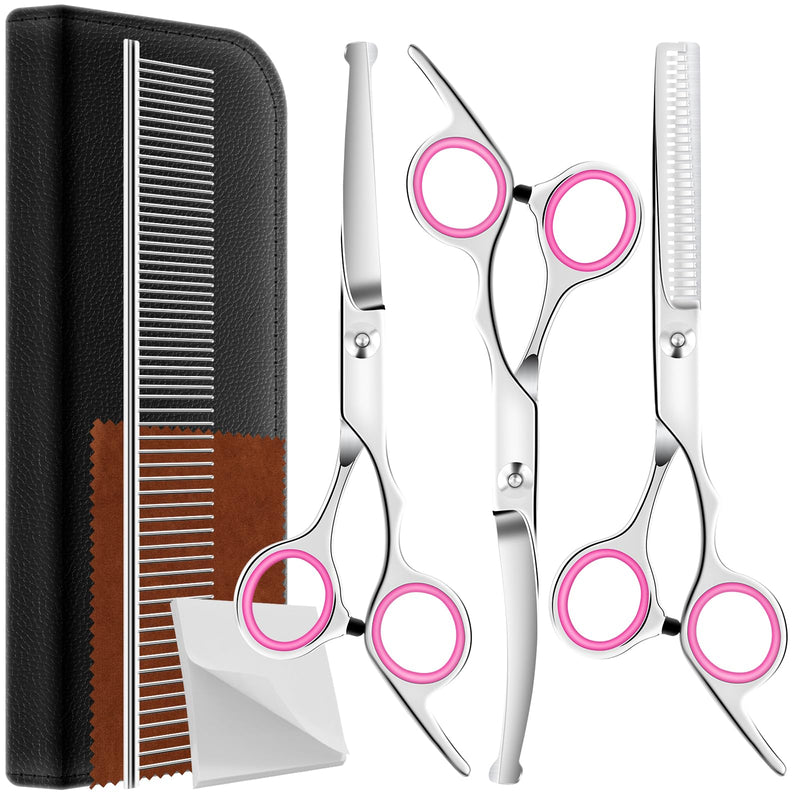 Dog Grooming Scissors Set - Dog Grooming Scissors with Safety Round Tip, 6 in 1 Heavy Duty Pet Grooming Scissor for Dogs, Cats and Other Animals - PawsPlanet Australia
