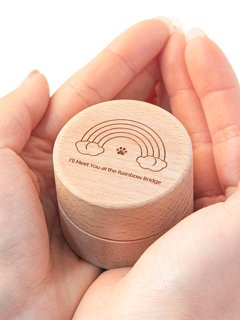 Small Pet Urns for Dog Ashes, Mini Cremation Urn for Pet Ashes, Pet Hair Keepsake Box, Tiny Urn for Dog or Cats Ashes, Small Urn for Ashes, Rainbow Bridge Dog or Cat Memorial Gifts - PawsPlanet Australia