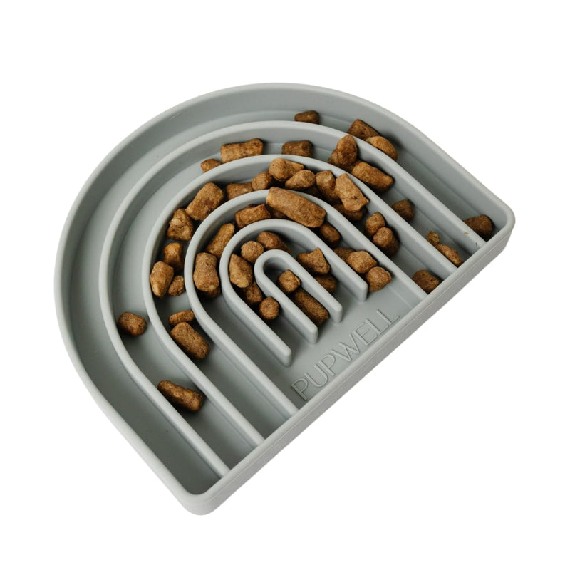 Happy Feelings Lick Mat for Dogs and Cats, Dog Slow Feeder, Anxiety and Boredom Relief (Slate Blue) - PawsPlanet Australia