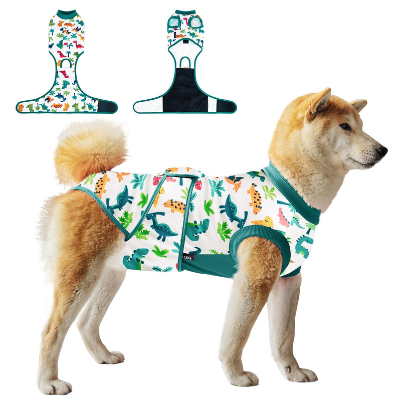 Dog Surgery Recovery Suit,Female Male Dog Onesie for Spay Neuter,Substitute E-Collar & Cone,Anti-Licking Breathable Onesie for Small Medium Large Dogs,Dinosaur M Dinosaur - PawsPlanet Australia