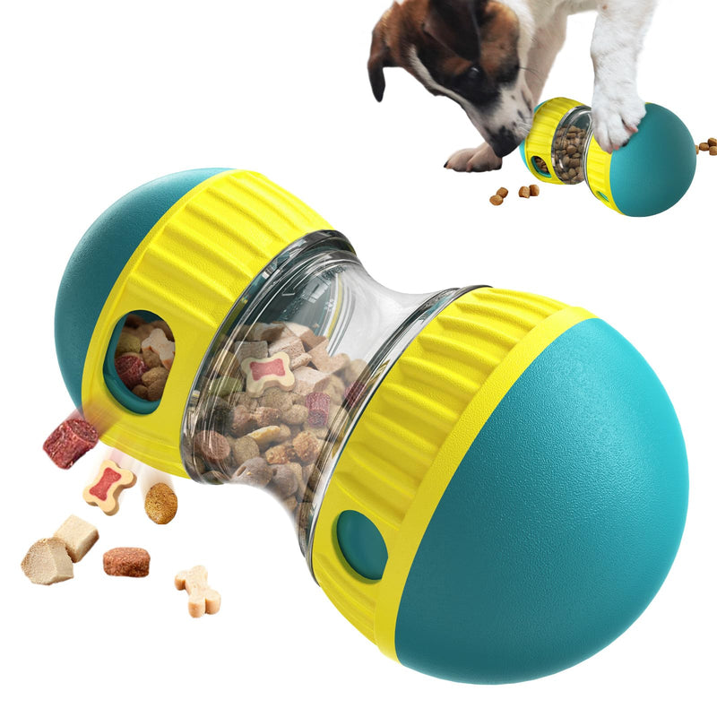 Treat Dispensing Toys, Pet Puzzle Toy Treat Ball Dog Treat Dispenser Toy Ball Interactive Cat Adjustable Food Dispensing for Mental Enrichment & IQ Training in Green - PawsPlanet Australia