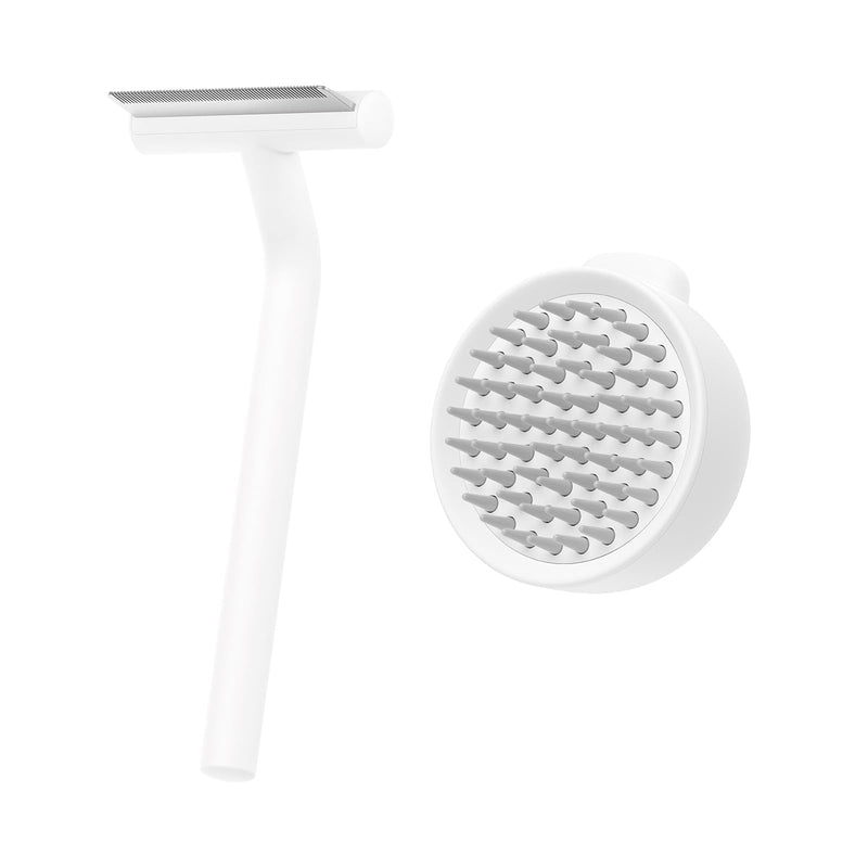 aumuca Pet Deshedding Brush with Silicone Cat Brushes for Massage - PawsPlanet Australia