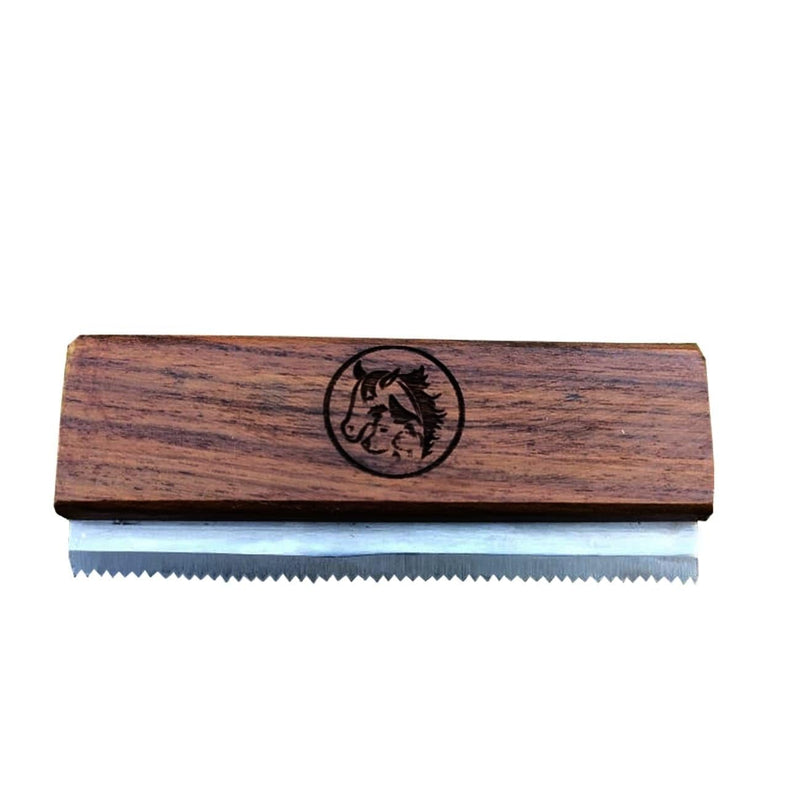 Original Deshedding Grooming Tools for Horse, Cats & Dogs Easy Ergonomic Wooden Handle Professional Brush Grooming Tool, Remove painlessly 95 Percent of Lose Hair Fur & Dirt (5 inch) 5 Inch - PawsPlanet Australia