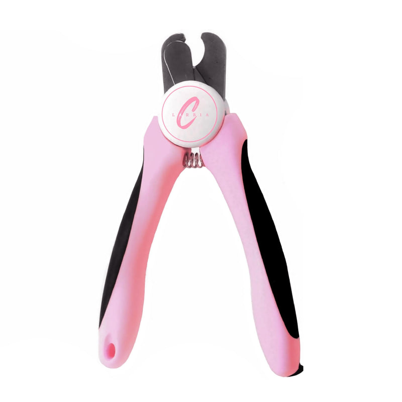 Pet Nail Clippers, Stainless Steel, Ergonomic Non Slip Design, Safe Home Pet Grooming for Cats and Dogs (Pink) Pink - PawsPlanet Australia