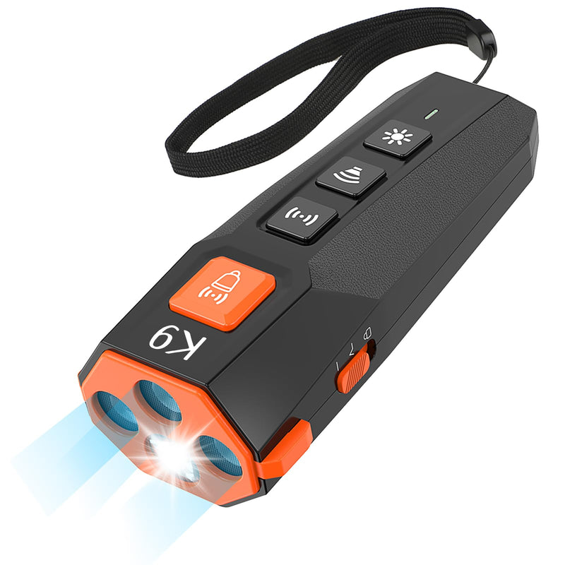 K9 Dog Bark Deterrent Device – 2-in-1 Ultrasonic Training Tool with Powerful LED Flashlight | Innovative Behavior Trainer for Indoor & Outdoor Use | Ultrasonic & IPX4 Water-Resistant Design - PawsPlanet Australia