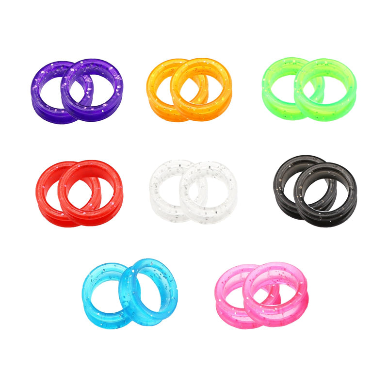 80 Pcs Round Scissors Finger Rings, Silicone Shear Thumb Grips Inserts Grooming Finger Protectors for Dog Hair Pet Shears Cutting - PawsPlanet Australia