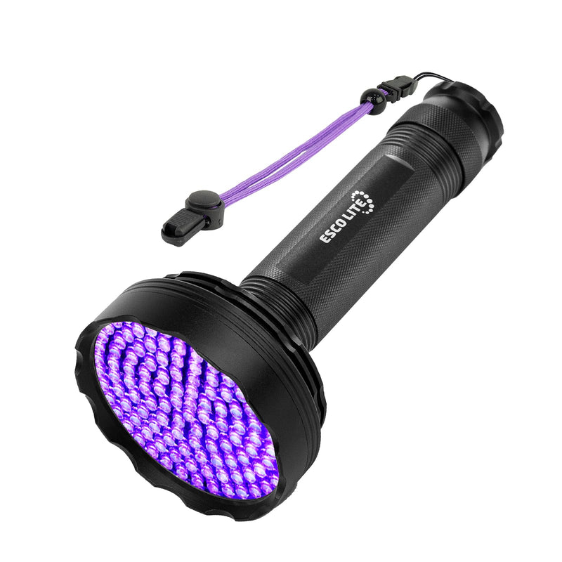 ESCO LITE Blacklight Flashlight 128 LED UV Flashlight, Upgraded Bright 395nm Handheld Ultraviolet Flashlight for Pet Urine Detection, Scorpion Hunting - PawsPlanet Australia