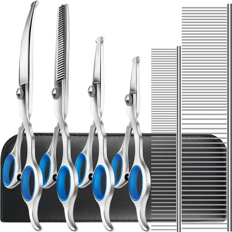 Niura 7 in 1 Professional Pet Grooming Kit - Grooming Scissors Kit Set for Dog & Cat - PawsPlanet Australia