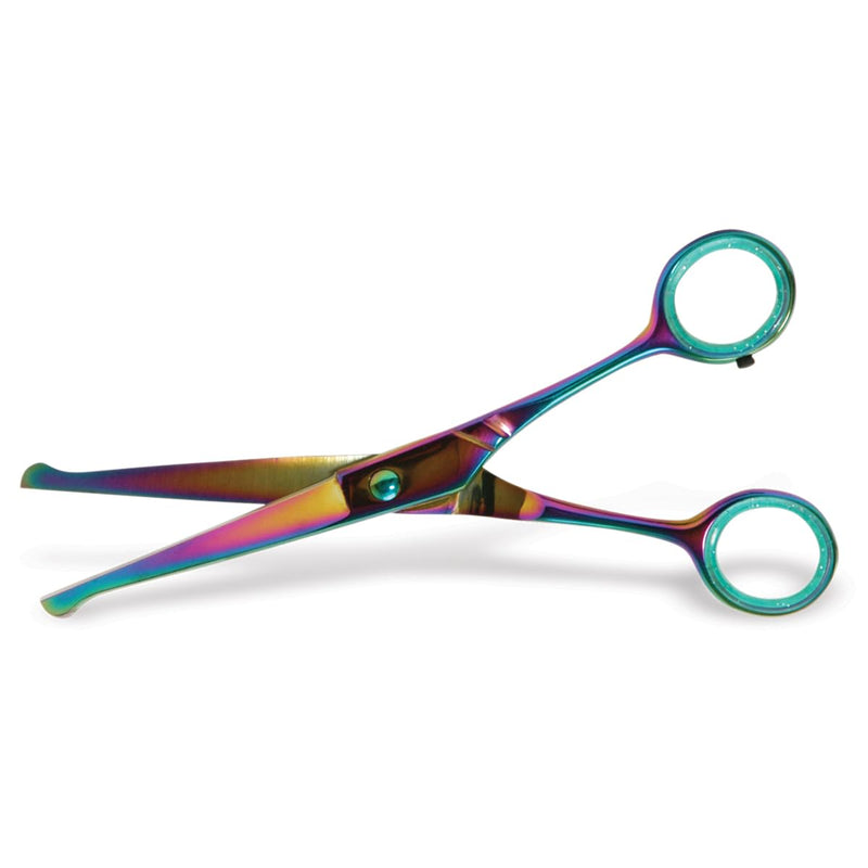 Jeffers Curved Shears with Ball Tip, 6.5" – Stainless Steel Safety Scissors for Grooming, Medical, Veterinary, Pet Care, Trimming Fur, Hair Cutting, Small Animal Tools, Dog & Cat Supplies 6.5 inches - PawsPlanet Australia