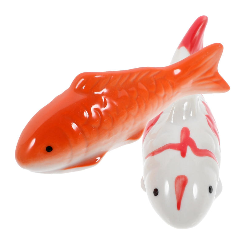 Toddmomy Ceramic Floating Fish - 2pcs Aquarium Goldfish Koi Fish - Floatable Fish Figurines - Realistic Fish Tank Fish- Tea Pet Decor - for Fairy Garden - Pond - Underwater - PawsPlanet Australia