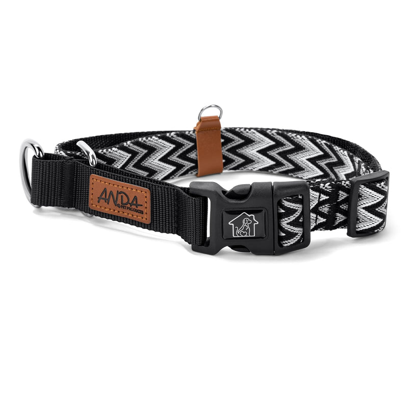 ANDA Martingale Dog Collar with Quick Release Buckle – Adjustable Training No Slip Dog Collar, Daily Use Walking and Training (Large) Large - PawsPlanet Australia