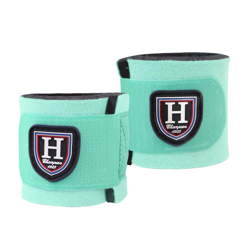 Harrison Howard Durable Shock-Absorbent Breathable Impact Protection Pastern Wraps for Horse Sold in Pairs Summer Mint Turquoise - PawsPlanet Australia