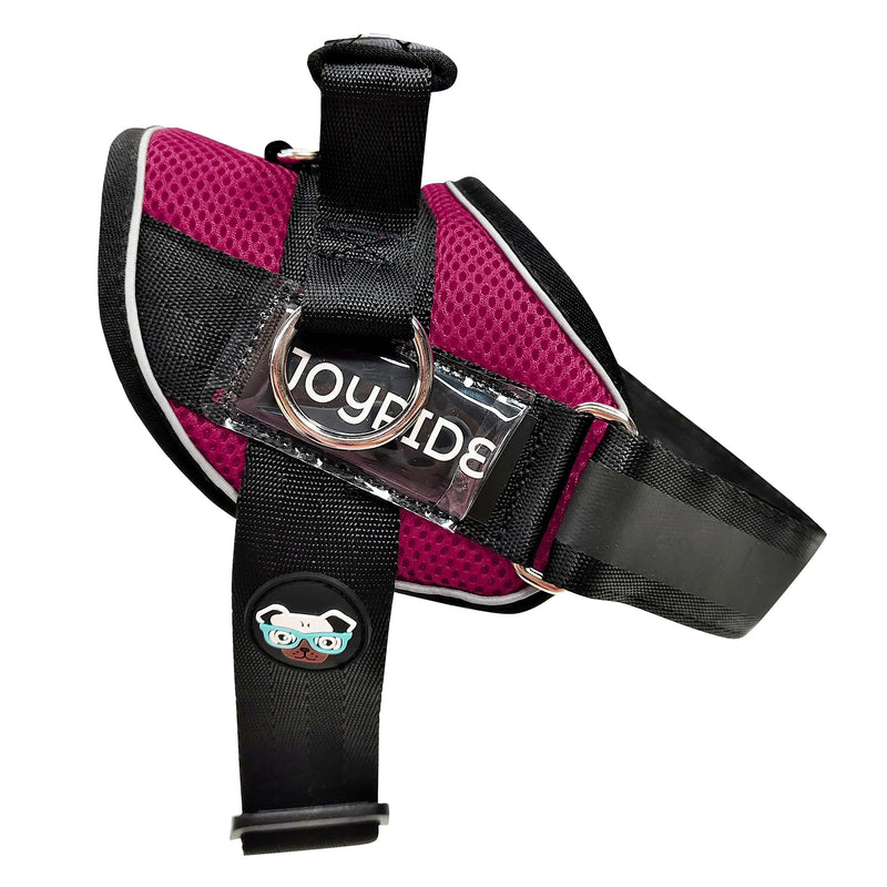 Joyride Harness Summer Mesh Vest – 2.0 No Pull Dog Harness - Adjustable, Breathable Vest - Custom Name Tag Included - Perfect for Small, Medium & Large Dogs Rose Red X-Large - PawsPlanet Australia